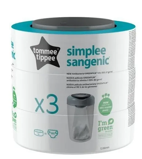 Tommee Tippee Lot de 3 Recharges pour Poubelle