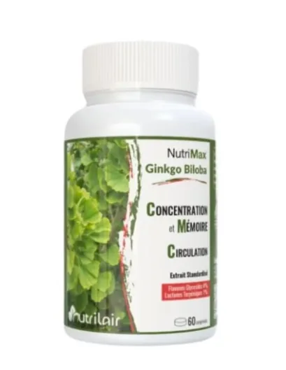 Nutrimax Ginkgo Biloba 60 Comprimes