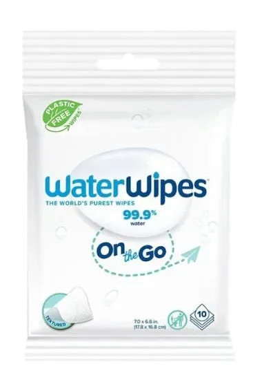 Waterwipes On the Go Lingettes 10 Pieces