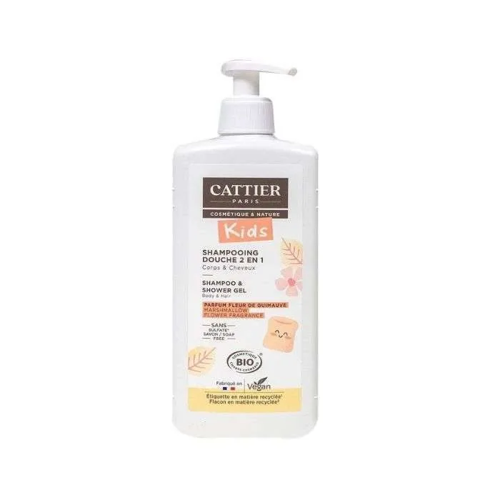 Cattier Shampooing Douche 2 en 1 Fleur de Guimauve