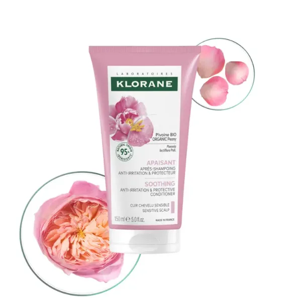 Klorane Baume Apres-Shampoing Apaisant a la pivoine 150 ml