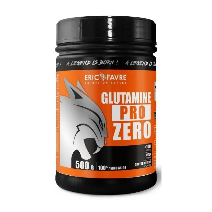 Eric Favre Glutamine Pro Zero Saveur Neutre 500 g