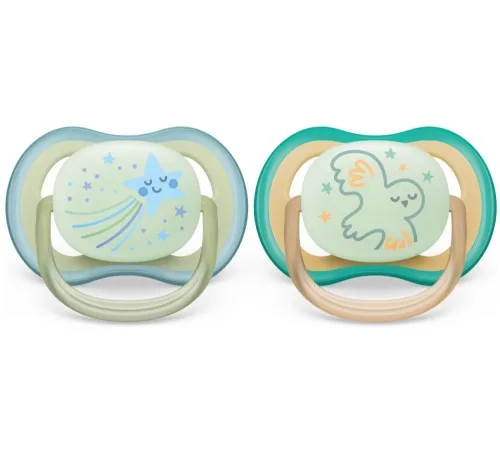 Avent Sucette Ultra Air Night Time 0-6m Scf376/18 Boy