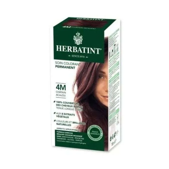 Herbatint Soin Colorant Permanent 4M Chatain Acajou 150 ml