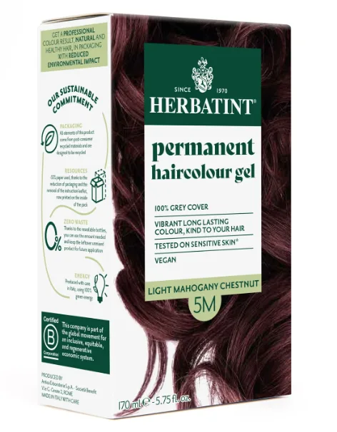 Herbatint Soin Colorant Permanent 5 M Chatain Clair Acajou 150 ml