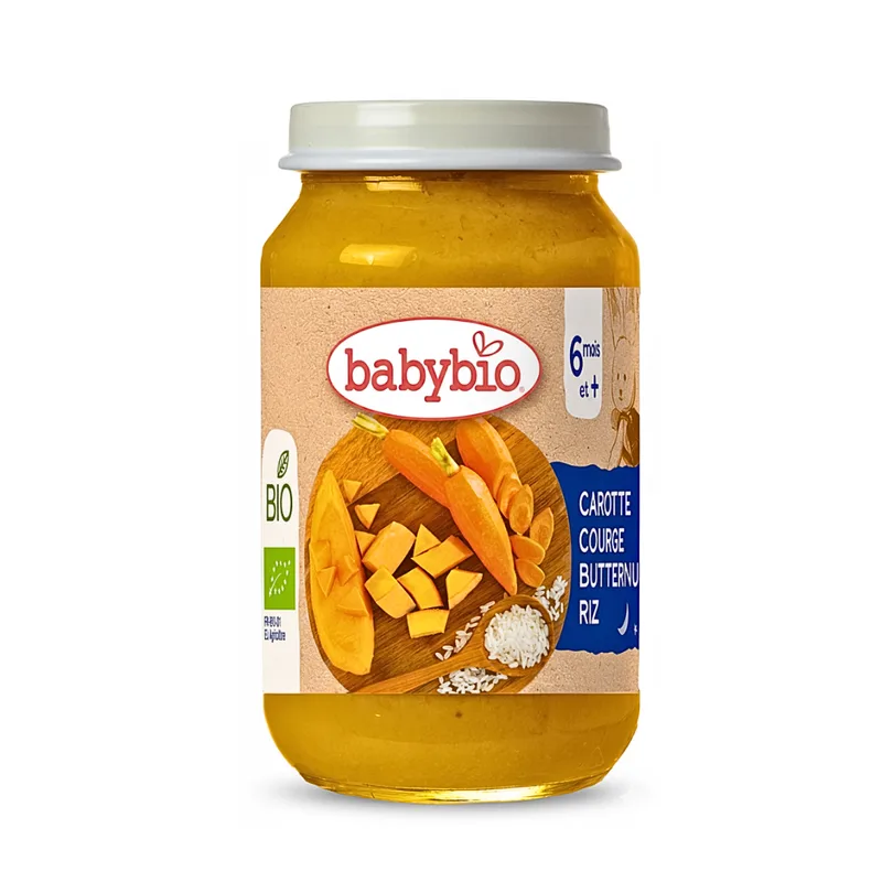 Babybio Petit Pot Carotte Courge Butternut Riz 200 g
