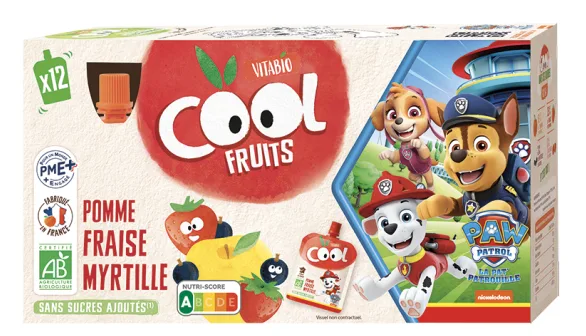 Vitabio Cool Fruits Pomme Fraise Myrtille 12X90 g