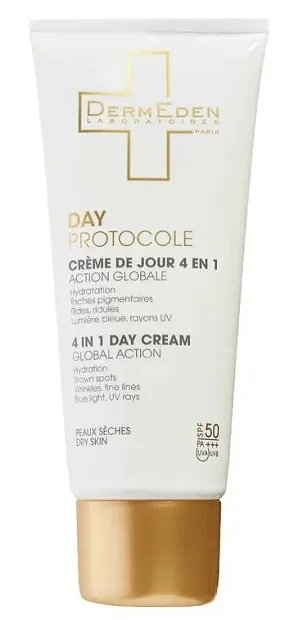 Dermeden Day Protocole Creme de Jour Anti Age 4 en 1 Peaux Seches