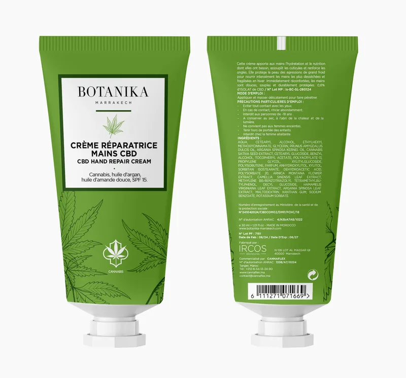 Cannaflex Creme Reparatrice Mains 30 ml