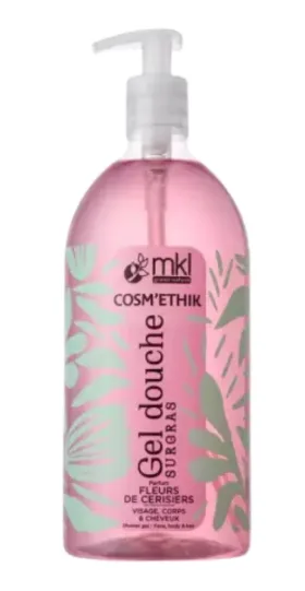MKL Cosm’ethik Gel Douche Fleurs de Cerisiers Bio 1 L