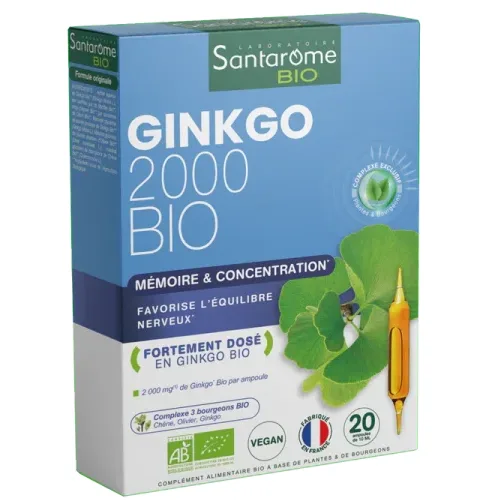 Santarome Ginkgo Bio 2000 – 20 Ampoules