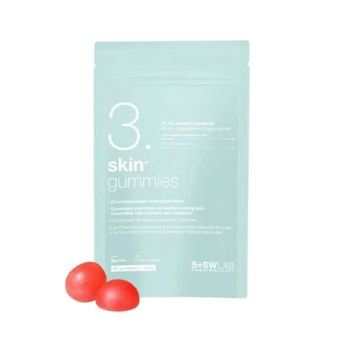 Sswlab 3 Skin Gummies 105 g 42 Gummies Gout Fruit Rouges