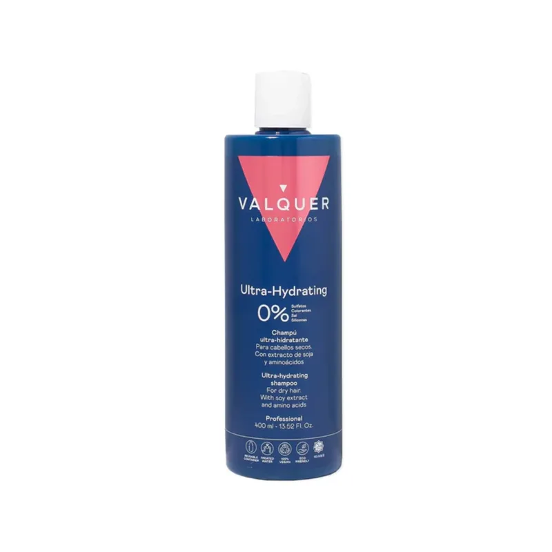 Valquer Ultra-Hydrating Shampoing Cheveux Secs 400 ml