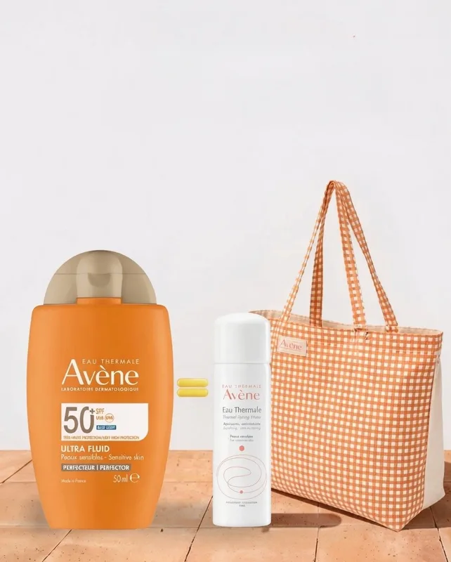 Avène Ultra Fluid Perfecteur SPF50 Achete +Grand Sac Avene et Spray d'Eau Thermale 50 ml Offert