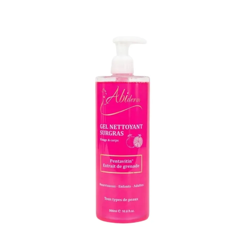 Abiderm Gel Nettoyant Surgras 500 ml