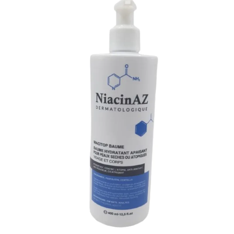 NiacinAZ Niacitop Baume Hydratant Apaisant Peaux Seche 400 ml