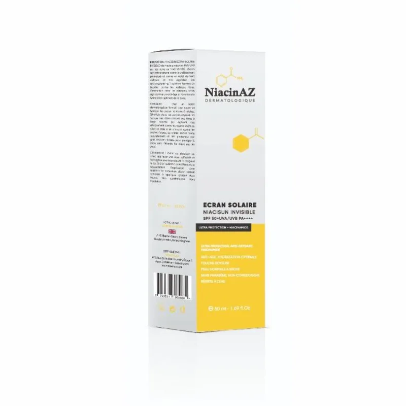 NiacinAZ Niacisun Invisible Ecran solaire 50 ml