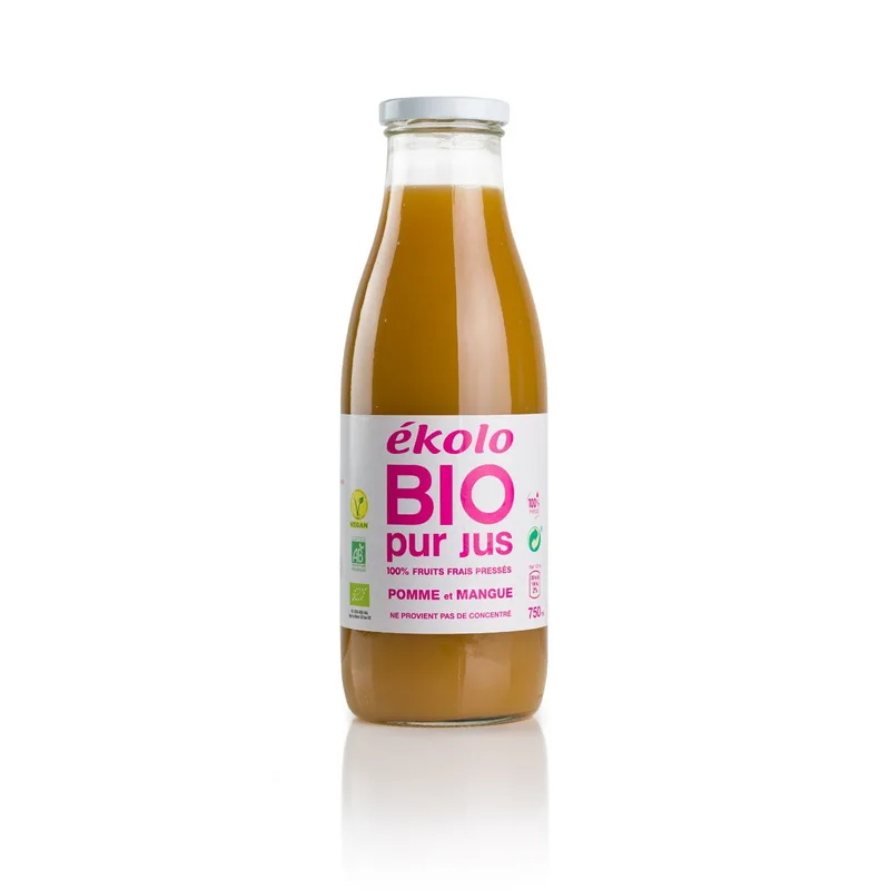 Ekolo BIO Pur Jus de Pomme et Mangue 750 ml