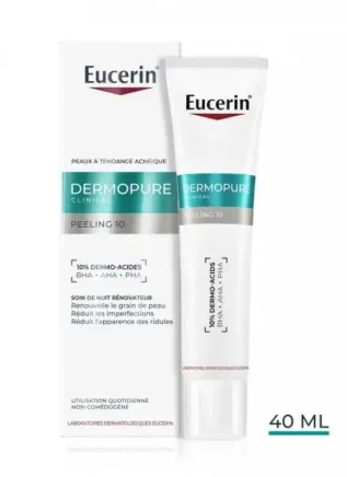 Eucerin Dermopure Clinical Peeling 10 Soin de Nuit Renovateur 40 ml
