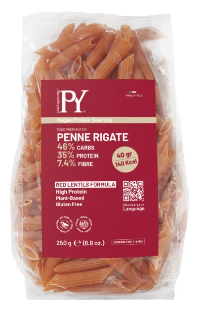 Pasta Young Penne Lentille Corail Proteine 35% 250 g