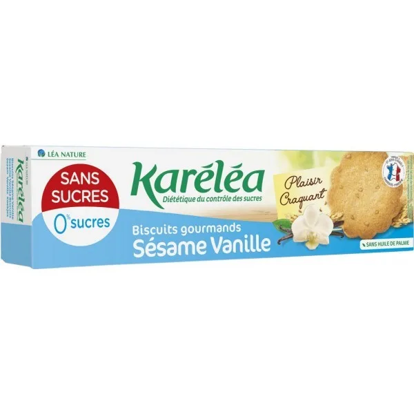 Karelea Biscuits Sesame Vanille Ss 132 g