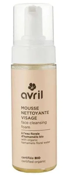 Avril Mousse Nettoyante Visage A l'Eau d'Amamelis BIO 150 ml