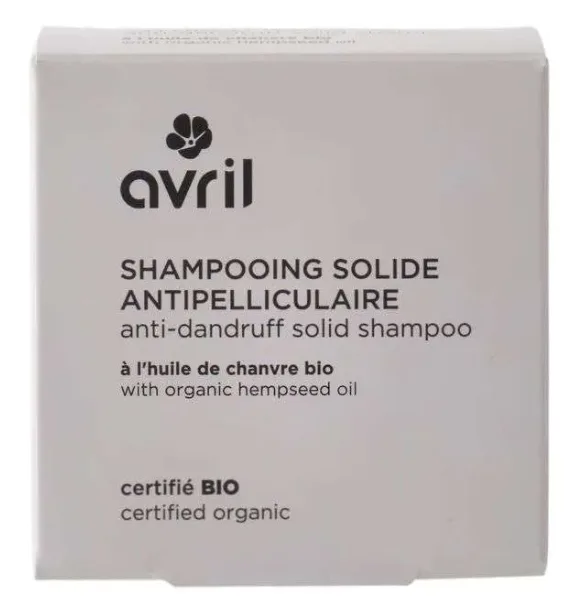 Avril Shampooing Solide Antipelliculaire A L Huile de Chanvre 60 g