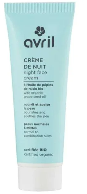 Avril Creme de Nuit Peaux Normales et Mixtes 50 ml