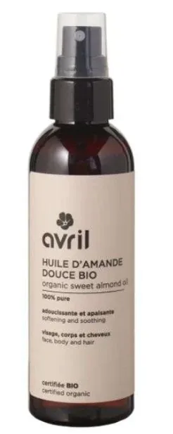 Avril Huile D Amande Douce BIO pour Visage Corps et Cheveux 100 ml