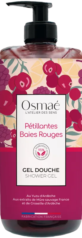 Osmae Gel douche Pétillantes Baies Rouges 1 L