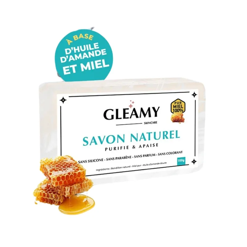 Gleamy Savon Naturel Purifie & Apaise 100 g