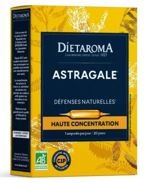 Dietaroma Astragale Defnses Naturelles 20 Ampoules