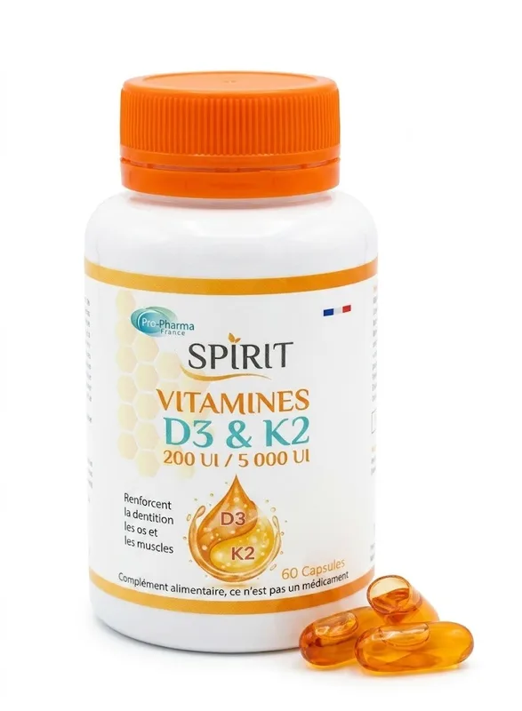 Spirit Vitamines D3 & k2 60 capsules
