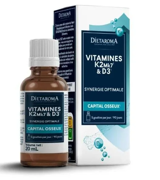 Dietaroma Vitamines K2MKL7 et D3 20 ml