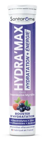 Santarome Hydramax Framboise Myrtille 20 Pastilles