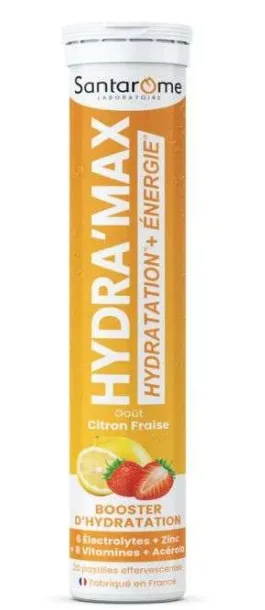 Santarome Hydramax Citron Fraise 20 Pastilles