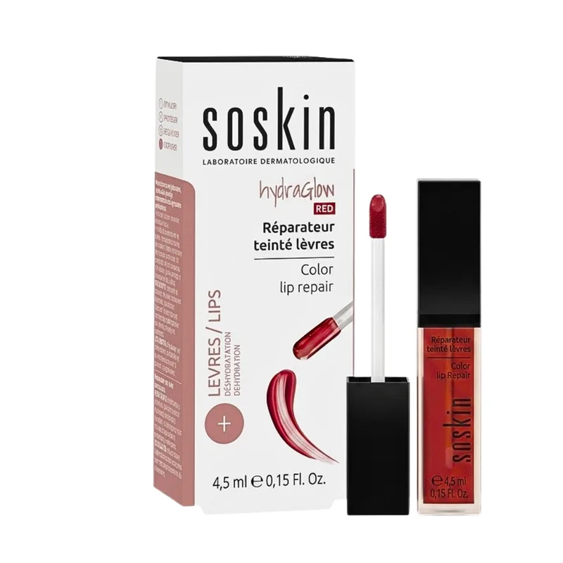 Soskin Hydraglow Red Reparateur Teinte Levres 4.5 ml