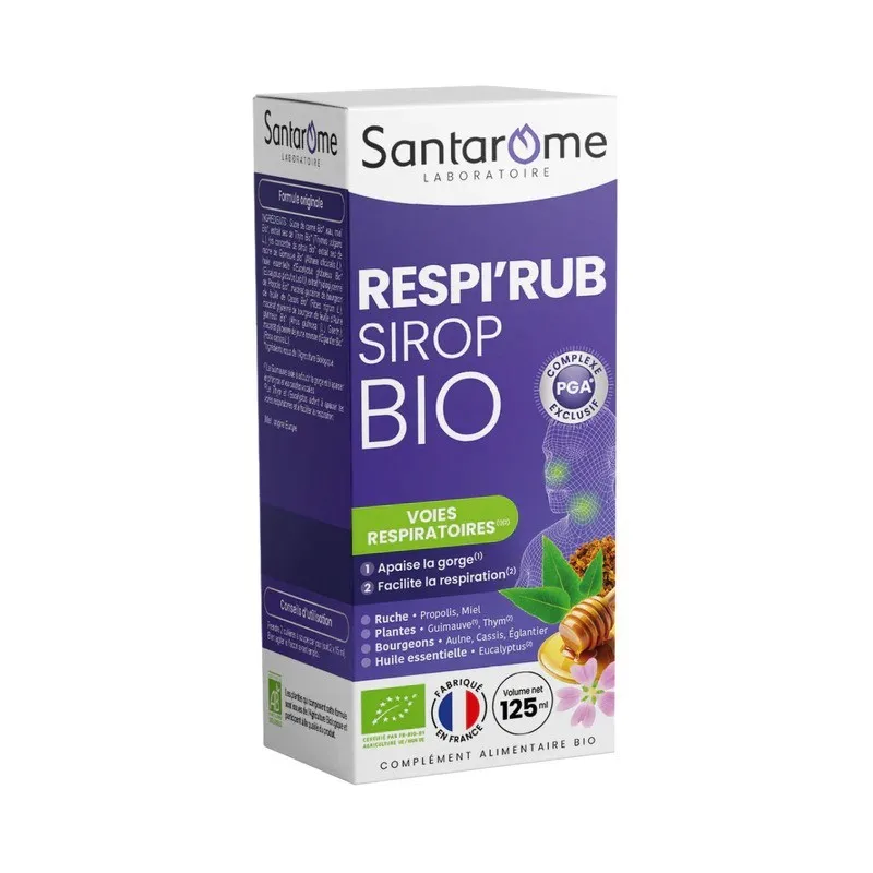 Santarome Respir Rub Sirop Gorge Propolis 125 ml