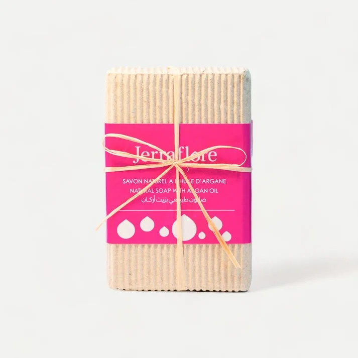 Jerraflore Pain A l'Argane 100 g Savon Naturel, Visage et Corps