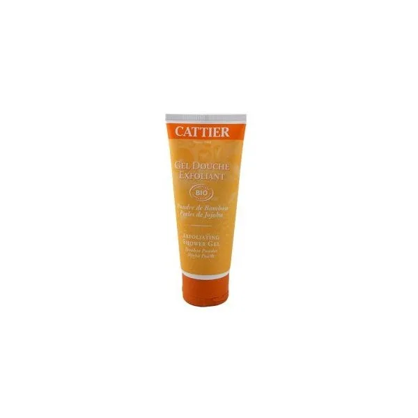 Cattier Gel douche Exfoliant - Poudre de Bambou Perles de Jojoba de Cattier 200 ml