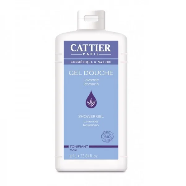 Cattier Gel Douche Tonifiant Lavande Romarin 1 L