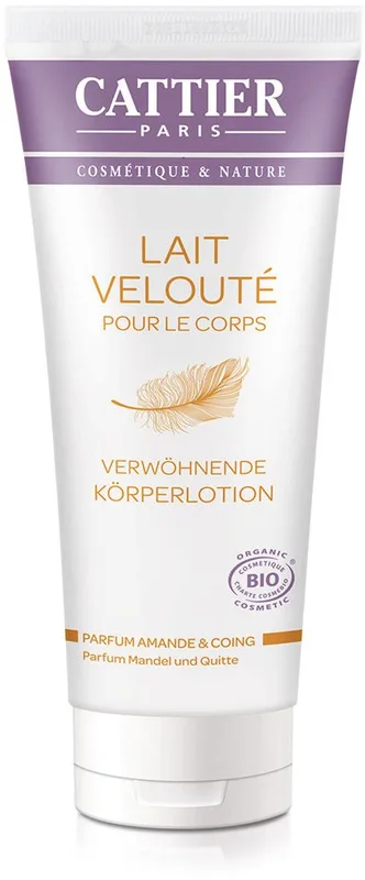 Cattier Lait Veloute pour le CORPS-parfum Amande et Coing 200 ml