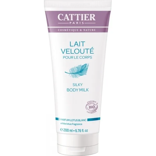 Cattier Lait Veloute pour le CORPS-parfum Lotus Blanc 200 ml
