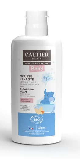 Cattier Mousse Lavante Cheveux / Corps 150 ml