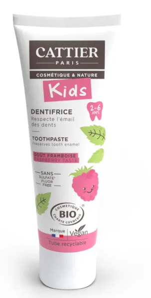 Cattier Dentifrice 2 - 6 Ans Gout Framboise 50 ml