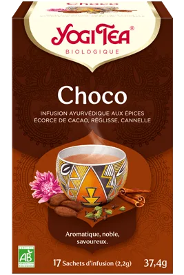 Yogi Tea Choco 17x2g (Ecorcesde cacao, réglisse,cannelle, cardamome)