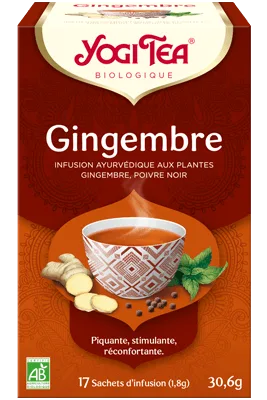 Yogi Tea Gingembre 17x 2 g (Gingembre, citronnelle, menthe poivrée, poivre noir)