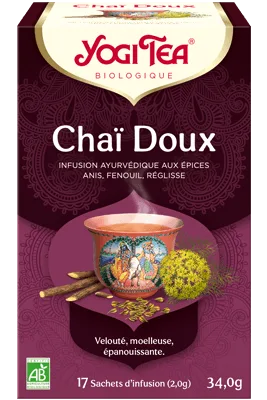 Yogi Tea Chaï Doux 17 x2g (Anis, fenouil, réglisse, cardamome, gingembre)