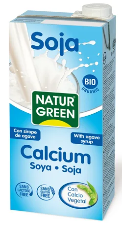 NaturGreen Soja Calcium 1 L 0% gluten, 0%lactose