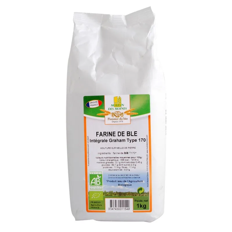 Farine de Ble Integrale Graham 1 kg